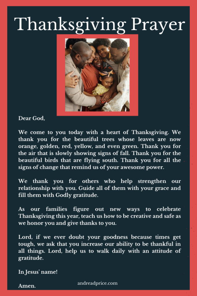 Thanksgiving Prayer 202